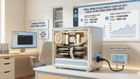 Power Consumption: Running LLMs 24/7 on Linux — Real Electricity Costs